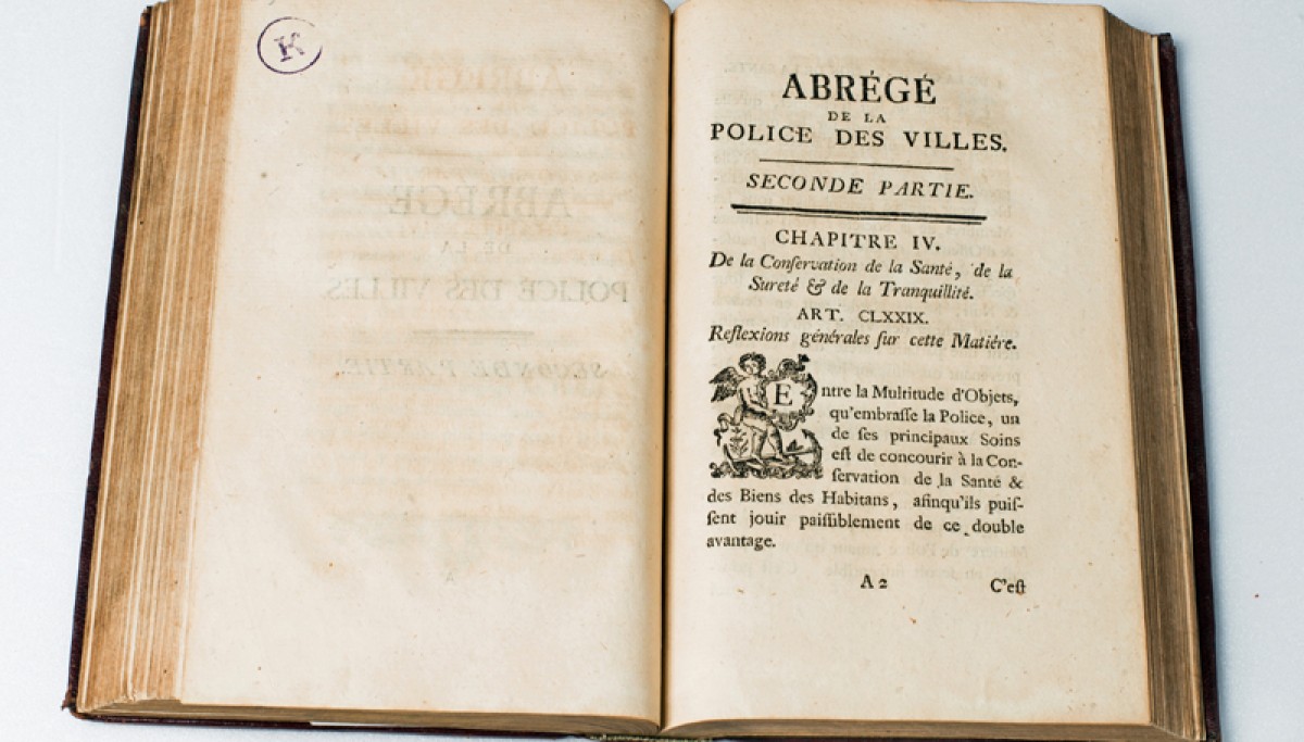 Enap. Les pépites du CRHCP. WILEBRAND Jean-Pierre - Abrégé de la Police accompagné de réflexions sur l'accroissement des villes. A Hambourg, 1765