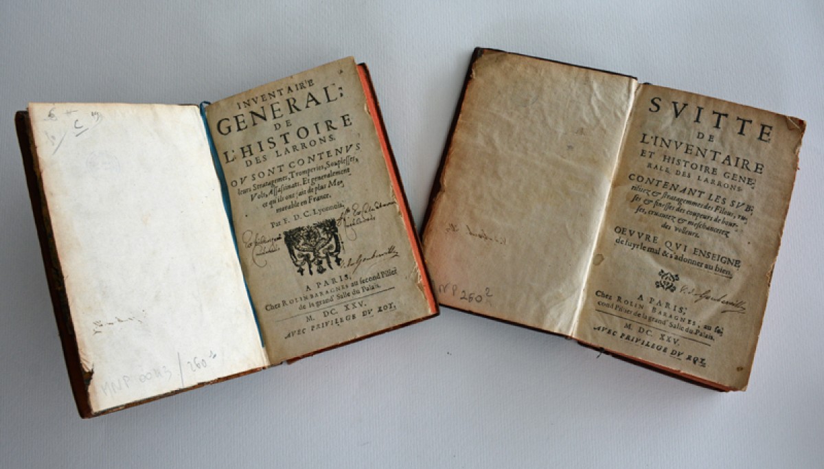 Enap, les Pépites du CRHCP. Inventaire général de l'histoire des larrons - à Paris, chez Rolin Baragnes,1625