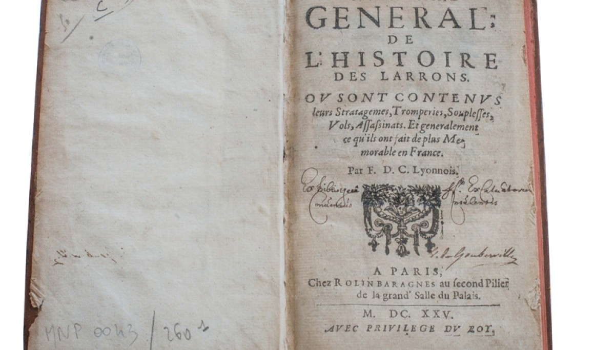 Enap, les Pépites du CRHCP. Inventaire général de l'histoire des larrons - à Paris, chez Rolin Baragnes,1625