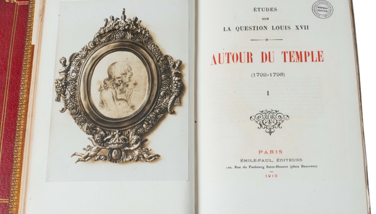 Enap, les Pépites du CRHCP. BORD Gustave - Etudes sur la question de Louis XVII, Autour du Temple, 1912