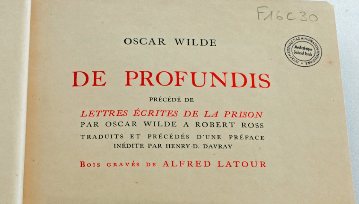 Enap, les Pépites du CRHCP. WILDE Oscar - De Profundis. Paris, Simon Kra, 1926