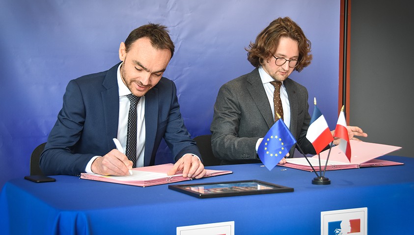 Accueil d’une délégation polonaise (Université de justice) et signature d’un accord de collaboration scientifique
