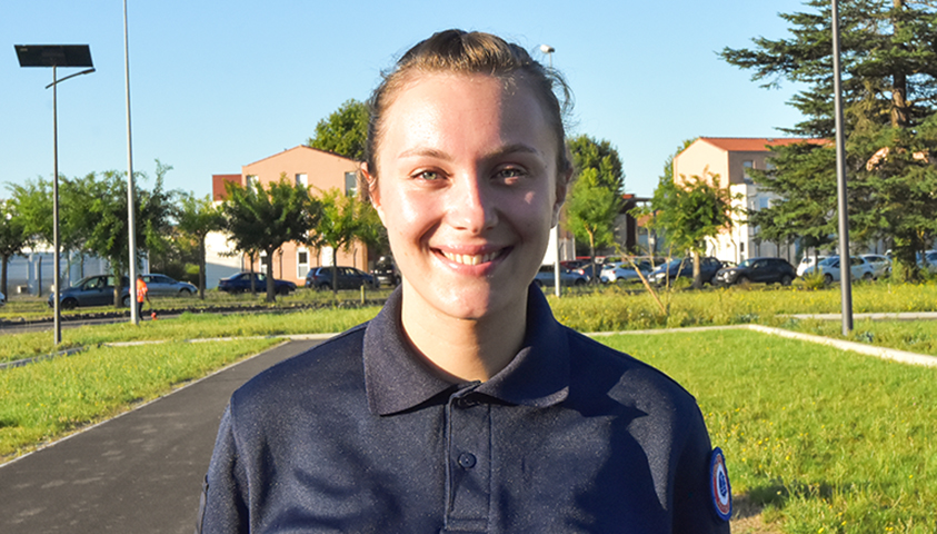  Louise Guéry, élève directrice des services pénitentiaire sera le porte-drapeau de la délégation de l’Énap.