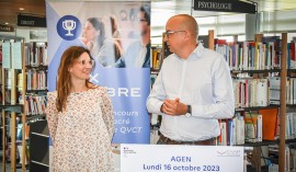 Remise du prix de thèse de psychologie de Madame Emilie Piouffre-Sauvaget par le cabinet Ekilibre à l’Énap le 16 octobre 2023