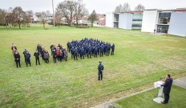 Entrée en formation de la 1e promotion TE (tour extérieur) de Directeurs des services pénitentiaires (DSP) et de la 12e promotion de Directeurs pénitentiaires d’insertion et de probation (DPIP), en formation d’adaptation.