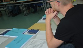 Etudiant en classe, ENAP