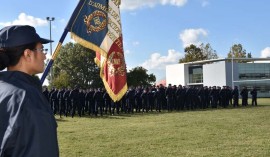 Cérémonie de fin de formation de la 25ème promotion de premiers surveillants « promotion  Bénédicte Brunelle ». 