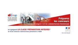 Classe préparatoire intégrée de l’Enap : Publication des admissions