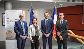 Visite à l’Énap de Madame Carine Chevrier, secrétaire générale du ministère de la justice, de Monsieur Laurent Ridel, directeur de l’administration pénitentiaire.