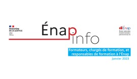 Énap’infos spécial « formateurs, chargés de formation et responsables de formation », vient de paraître
