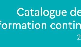 Vient de paraître : Catalogue de la formation continue 2023