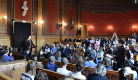 Les voix de Simone Veil et Robert Badinter ont résonné au Palais de Justice d'Agen - octobre 2018