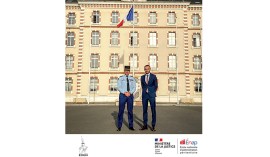 Visite de Sébastien Cauwel, directeur de l’Énap à l’École des Officiers de la Gendarmerie Nationale de Melun (EOGN)