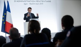 Visite d'Emmanuel Macron, président de la République, à l'Enap