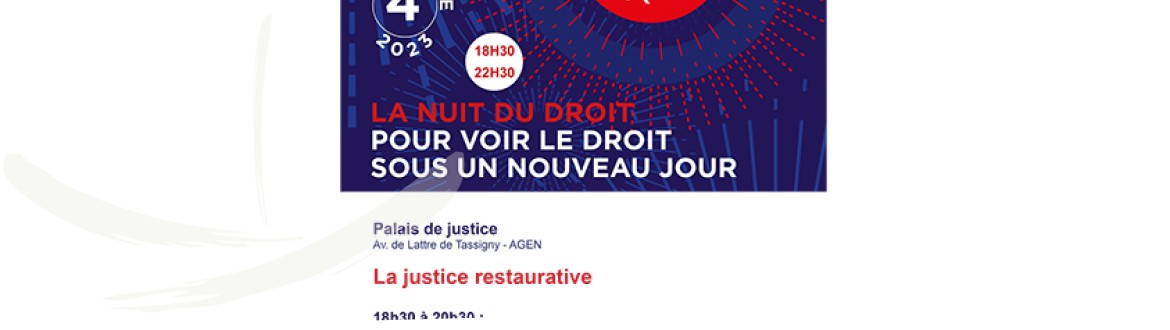 La nuit du droit : une projection-débat co-organisée par l’Énap, la Cour d’appel et le Tribunal judiciaire d’Agen