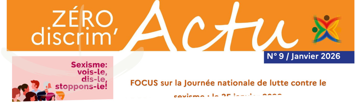 Newsletter n° 9 de Zéro discrim' - (Banc-titre)