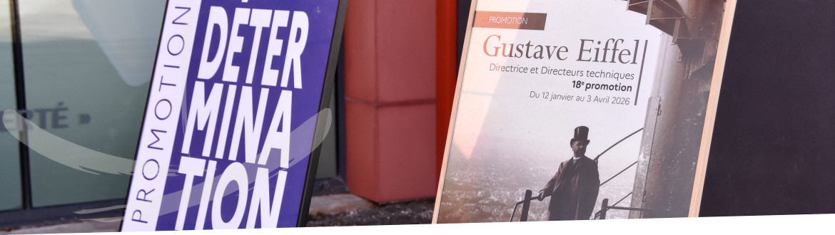 Cérémonie de fin de formation du 27 mars 2026 _ photo des affiches des promotions