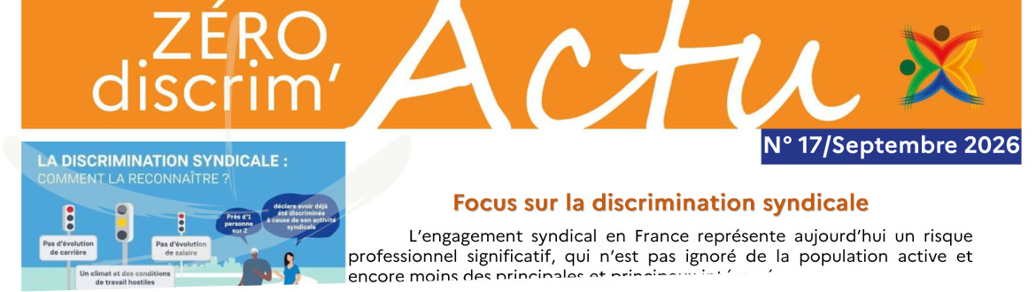 Image de la newsletter n°17 de zéro discrim'