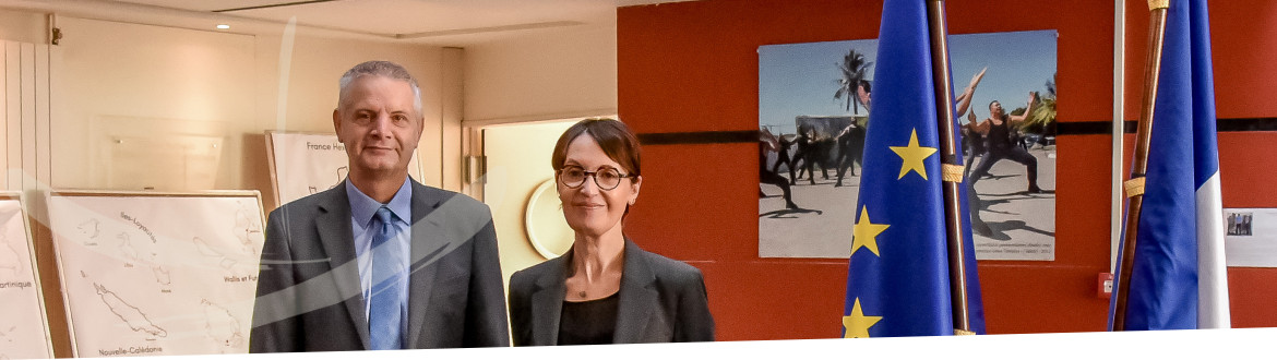 Jérôme Poirot, haut fonctionnaire à l’inclusion au sein du ministère de la Justice, et Sophie Bondil, directrice de l'ÉNAP