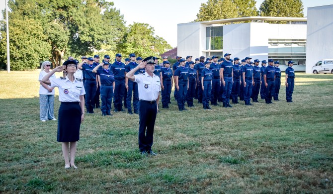 Accueil de la 1e promotion de capitaines pénitentiaires : une entrée solennelle en formation à l’ÉNAP