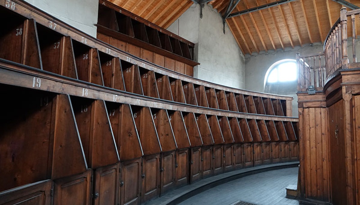 Maison d’arrêt du Puy en Velay : chapelle cellulaire, 2021 - Photographie de Jean-François Alonzo (Coll. Enap-Crhcp)