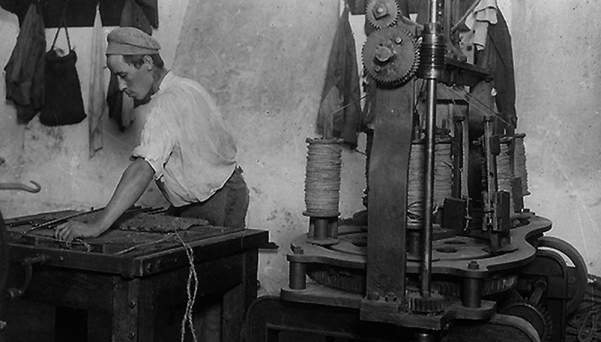 Maison centrale de Fontevrault : atelier, vers 1930 - Photographie d’Henri Manuel (Coll. Enap-Crhcp)