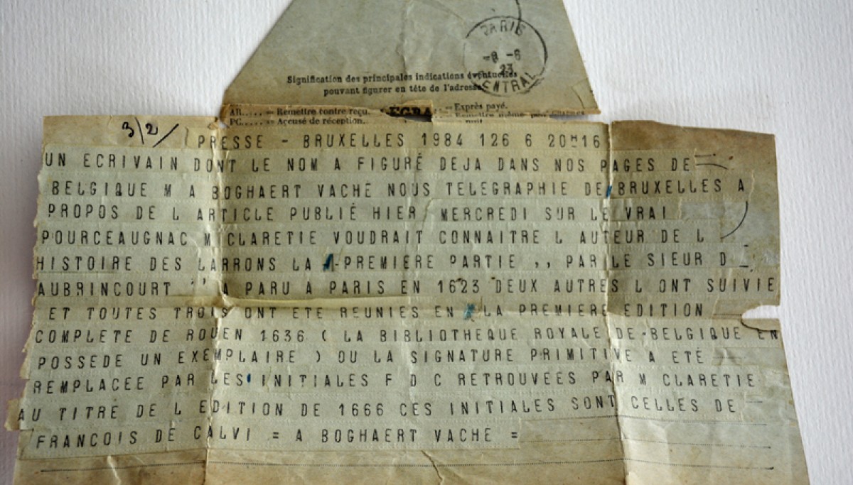 Enap, les Pépites du CRHCP. Inventaire général de l'histoire des larrons - à Paris, chez Rolin Baragnes,1625