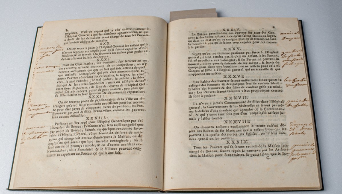 Enap, les Pépites du CRHCP. ANONYME - Règlemens de l’hôpital général de  la ville de Grenoble, [1712]