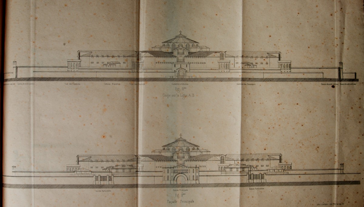 Enap, les Pépites du CRHCP. BLOUET Abel. - Projet de prisons cellulaires, Paris, F. Didot, 1843