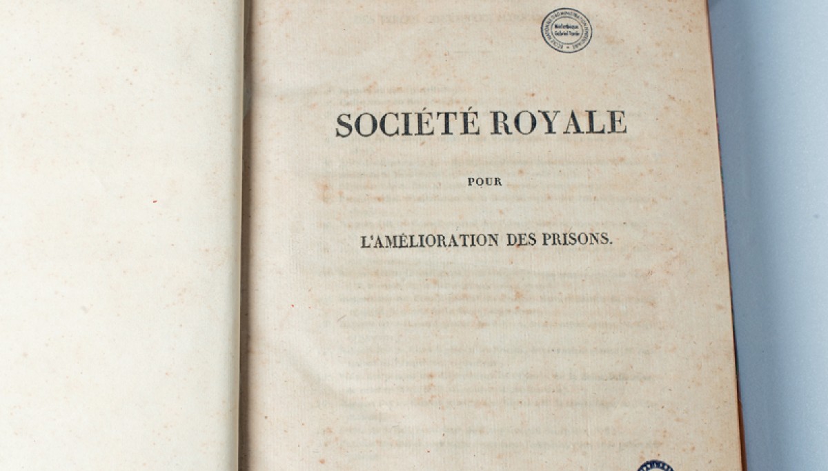 Enap, les Pépites du CRHCP. Société Royale pour l'amélioration des Prisons, 1819