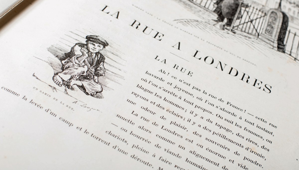 Enap, les Pépites du CRHCP. VALLES Jules (1832-1885) - La Rue à Londres, à Paris, chez Charpentier et Cie, 1884