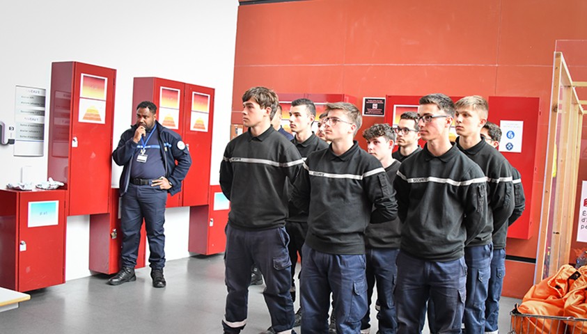Immersion à l’Énap de lycéens en filière Bac pro sécurité de l’académie de Bordeaux
