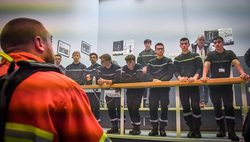 Immersion à l’Énap de lycéens en filière Bac pro sécurité de l’académie de Bordeaux