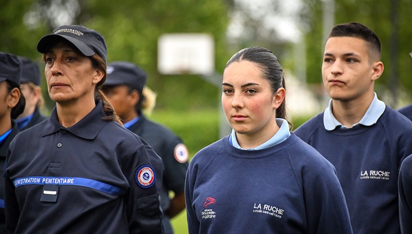 Immersion à l’Énap de lycéens en filière Bac pro sécurité de l’académie de Bordeaux