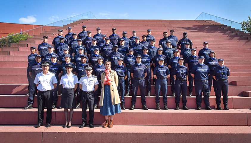 Cérémonie de fin de formation des lieutenants pénitentiaires de la 27e promotion