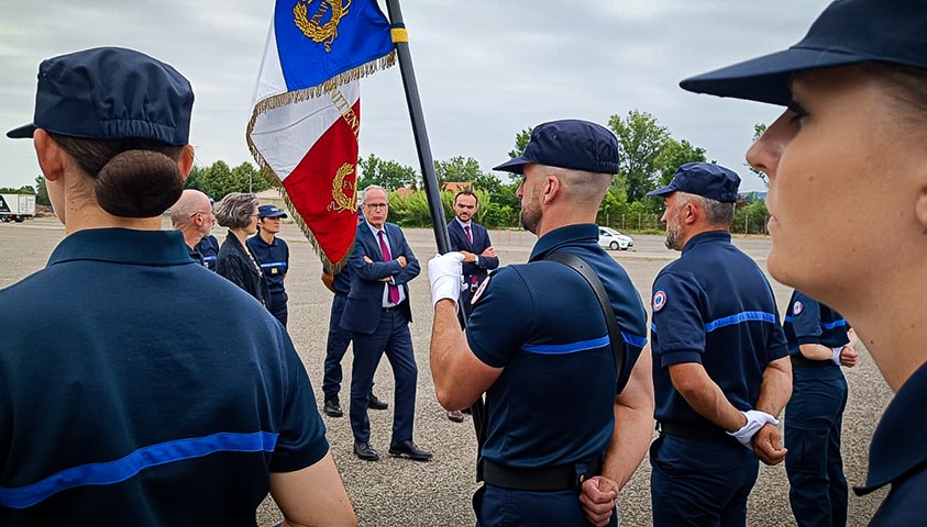 Déplacement de Laurent Ridel, directeur de l’administration pénitentiaire à l’Énap ce jeudi 29 juin 2023.