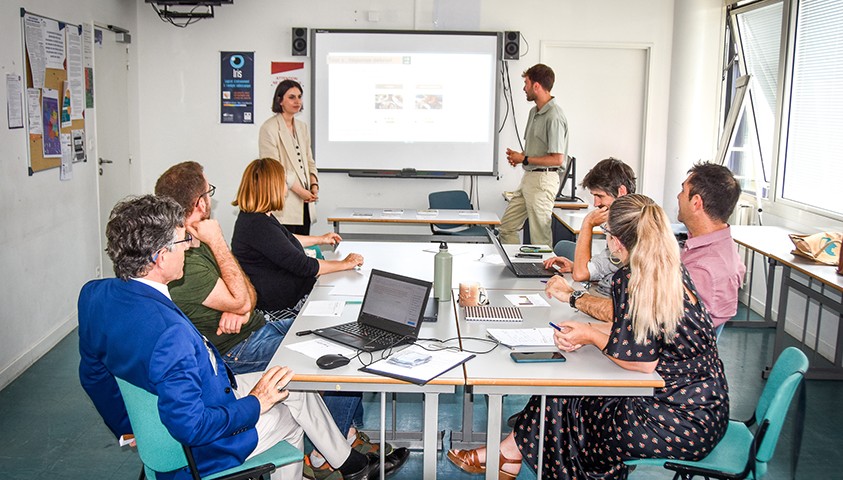 Les élèves directeurs des services pénitentiaires (DSP) de la 52ème promotion animent des ateliers dédiés à la transition écologique