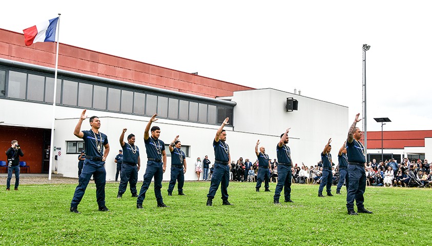 Cérémonie de fin de formation de la 217e promotion de surveillants pénitentiaires et de la 28e promotion de capitaines pénitentiaires