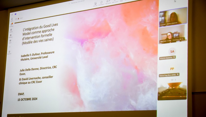Vidéo-projection lors de l'Atelier du Cirap du 15 octobre, présentant les intervenants à distance