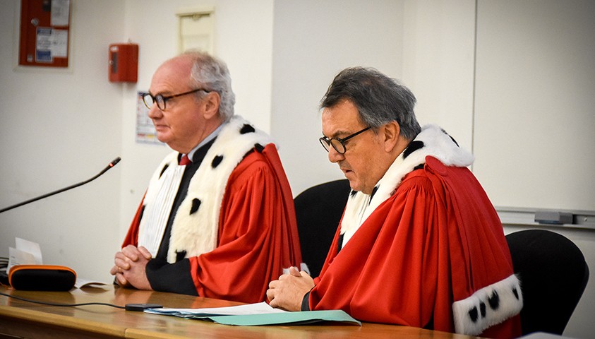 Cérémonie de prestation de serment d’élèves et de personnels à l’ÉNAP, le 17 décembre 2024