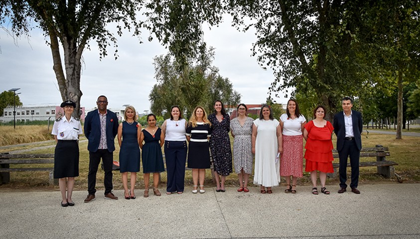 Cérémonie de fin de formation de la 13ᵉ promotion de directeurs pénitentiaires d’insertion et de probation "promotion Marie Curie" 