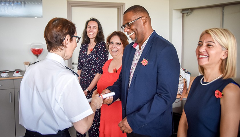 Cérémonie de fin de formation de la 13ᵉ promotion de directeurs pénitentiaires d’insertion et de probation "promotion Marie Curie" 