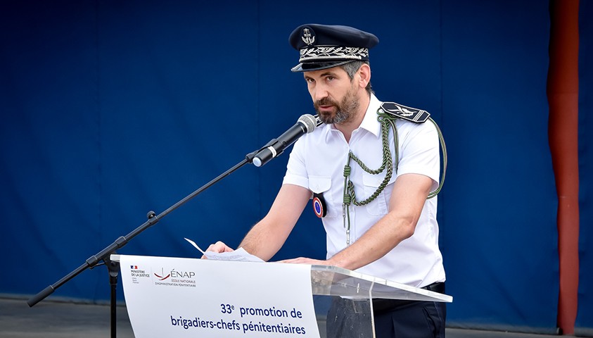 Allocution de Laurent Cousson, directeur adjoint de l'ÉNAP : cérémonie de fin de formation de la 33e promotion de brigadiers-chefss