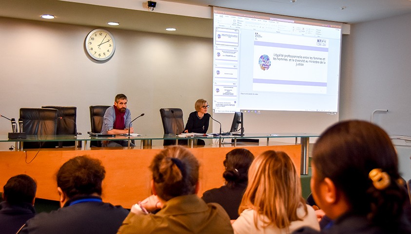 L’ÉNAP accueille Madame Charlotte Beluet, Haute fonctionnaire à l’égalité entre les femmes et les hommes et à la diversité