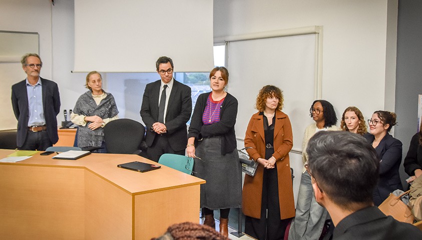 En clôture, Madame Polgaire, adjointe à la directrice de la formation, a salué le parcours et l’exigence intellectuelle qui fait la renommée du Master