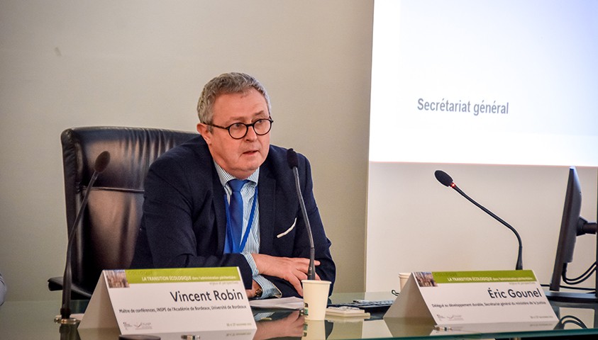 Colloque 2025 de l’ÉNAP : Clôture institutionnel - Éric Gounel, Délégué au développement durable, Secrétariat général du ministère de la Justice
