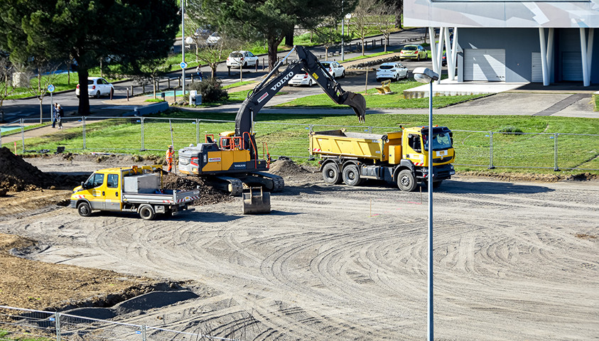 Photographie des travaux en cours