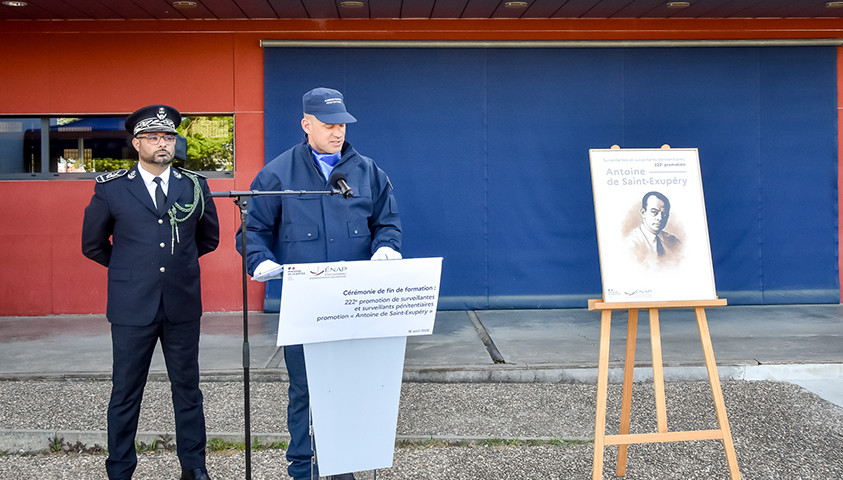 Cérémonie de fin de formation de la 222e promotion de surveillantes et surveillants pénitentiaires