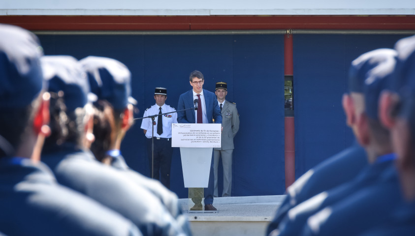Cérémonie de fin de formation présidée par Guillaume RAUFFET directeur de l'administration à la direction générale de l'administration pénitentiaire.