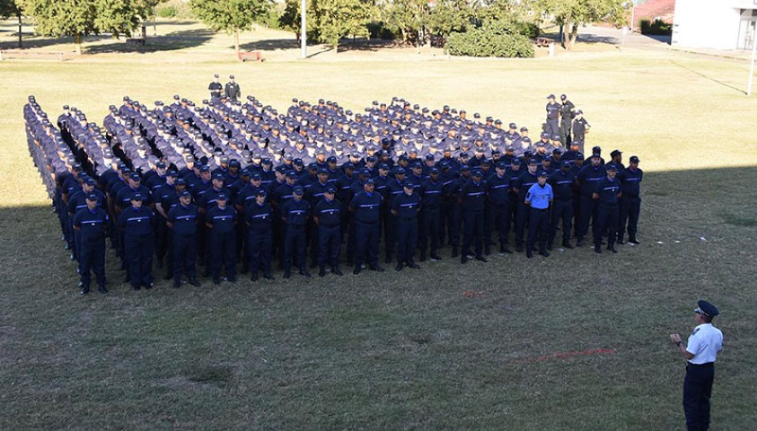 Entrée en formation de la 202ème promotion de surveillants. Accueil institutionnel.